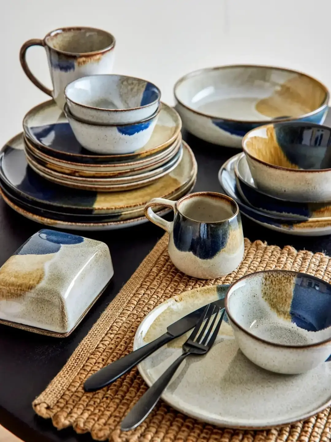 Bloomingville Jules bord 22cm Multicolor - afbeelding 3 van 6