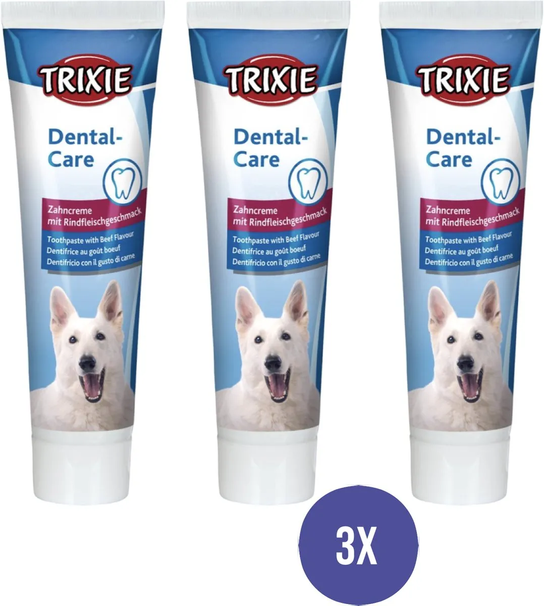Trixie Tandpasta Vleessmaak - 3x100g