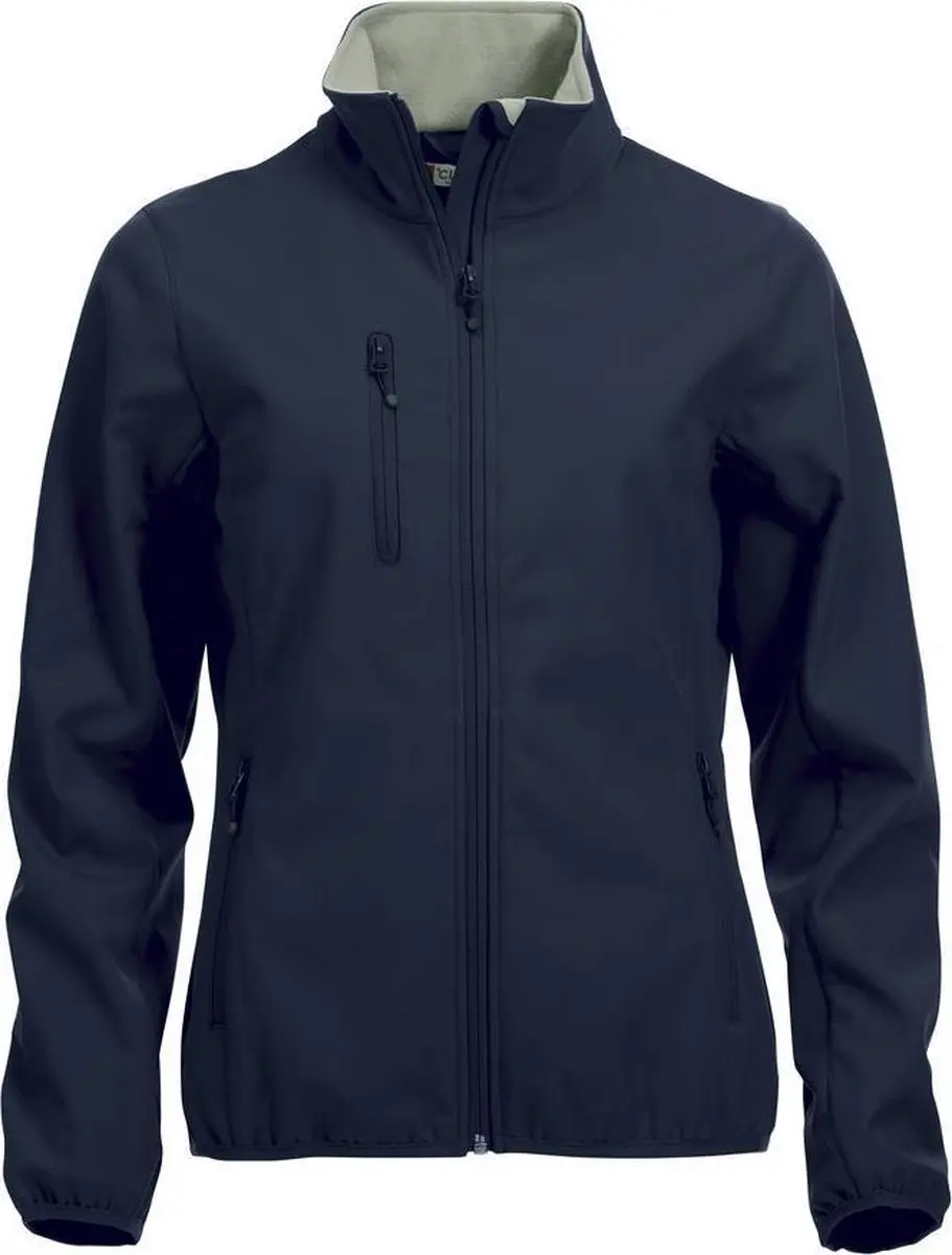 Clique Basic Softshell Jas Dames Donker Navy maat XS