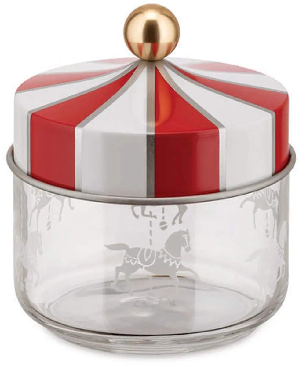 Alessi Circus Opbergblik 0,5L - Rood/Wit - afbeelding 6 van 6