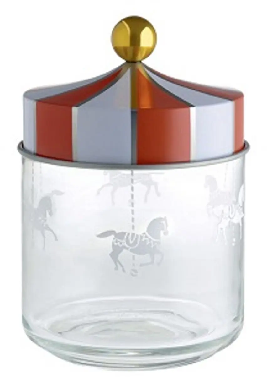 Alessi Circus Opbergblikken Rood/Wit MW30-75