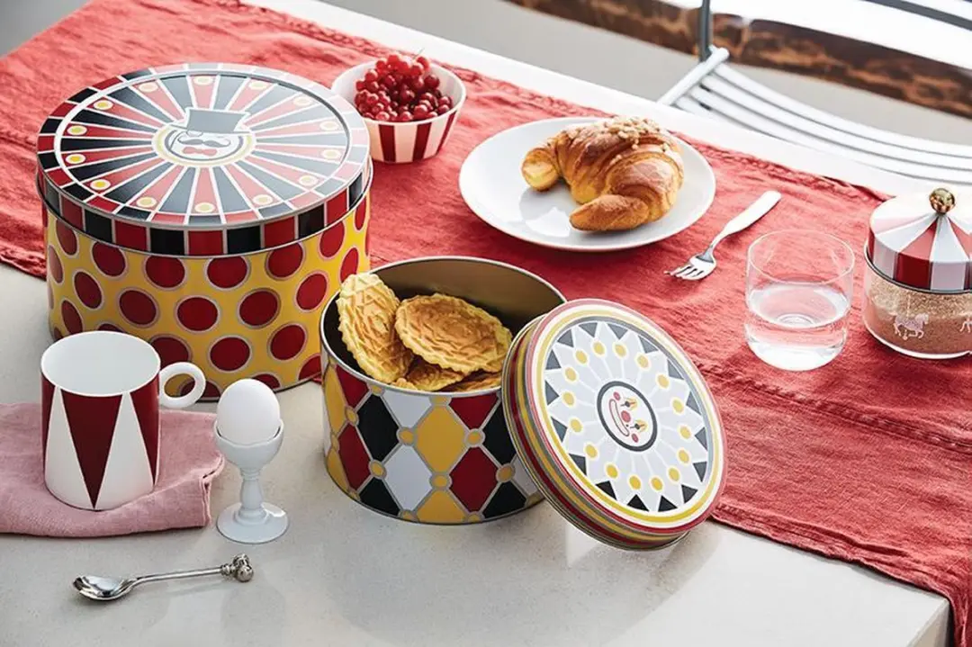 Alessi Circus Opbergblikken Rood/Wit MW30-75 - afbeelding 5 van 6