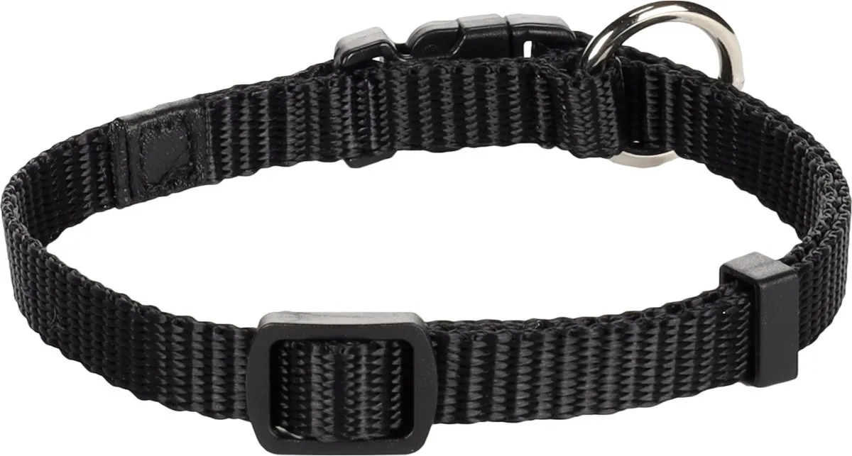 Flamingo Ziggi Halsband - Zwart XS 20-35cm