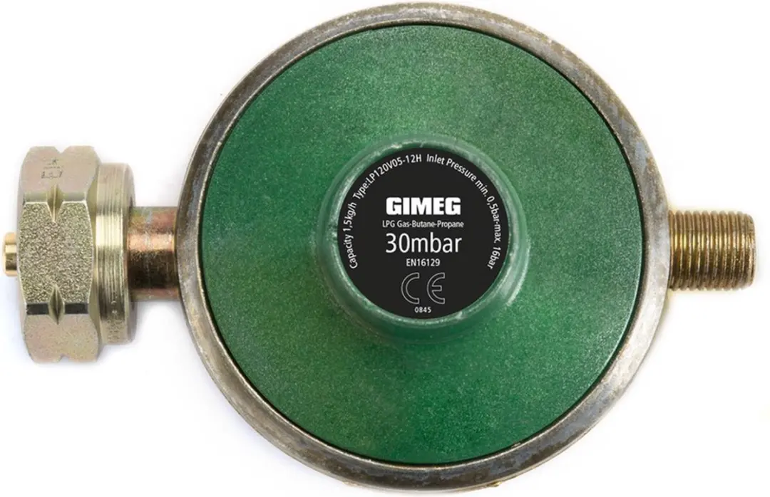 Gimeg Kombi X Gasdrukregelaar 30 mbar 1/4" links