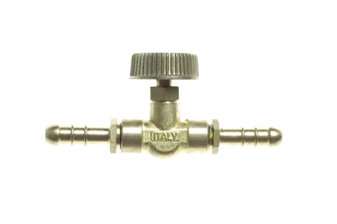 GIMEG SLANGVERBINDINGSTUK MET KRAAN 8MM