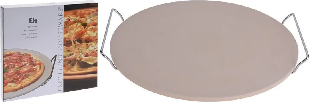 Excellent Houseware Pizzasteen 33cm Beige