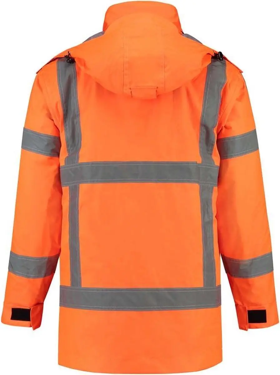 Tricorp Parka Werkjas 403005 Fluor Oranje 7XL - afbeelding 4 van 6