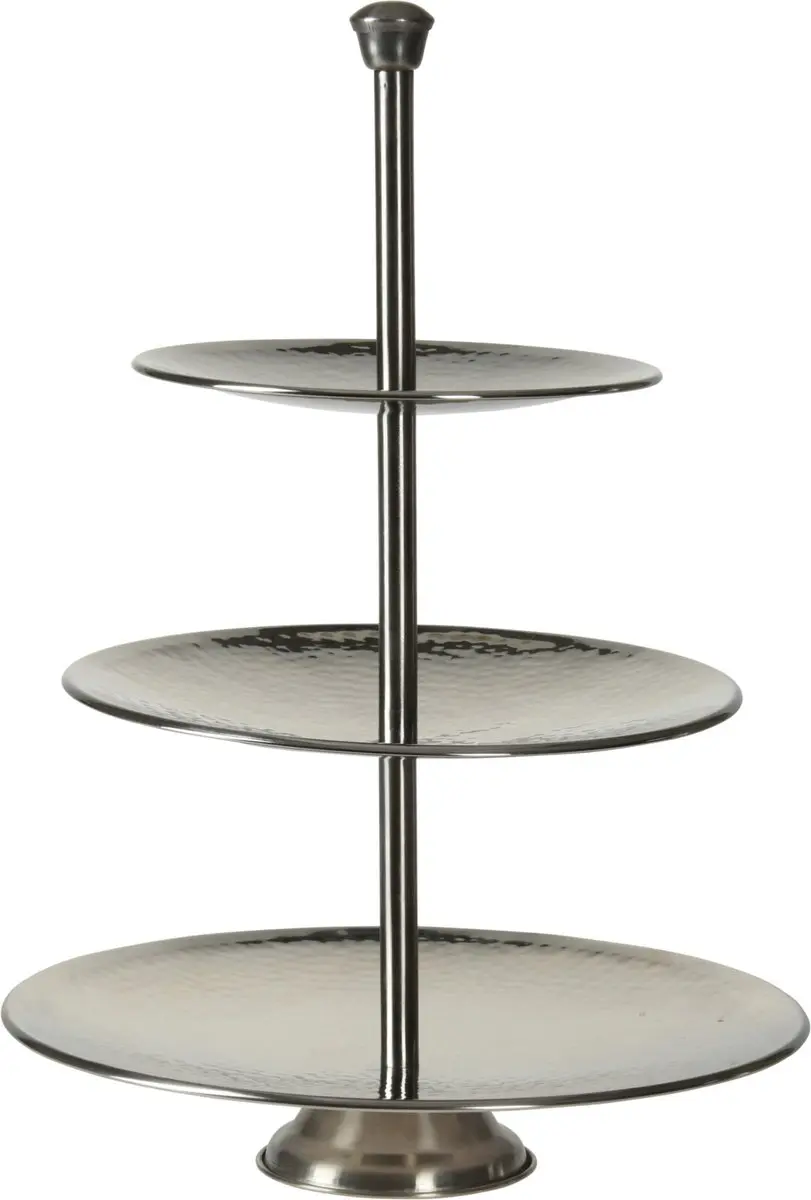 Excellent Houseware DoaBuy 3-laags Etagère RVS - Zilver - afbeelding 2 van 6