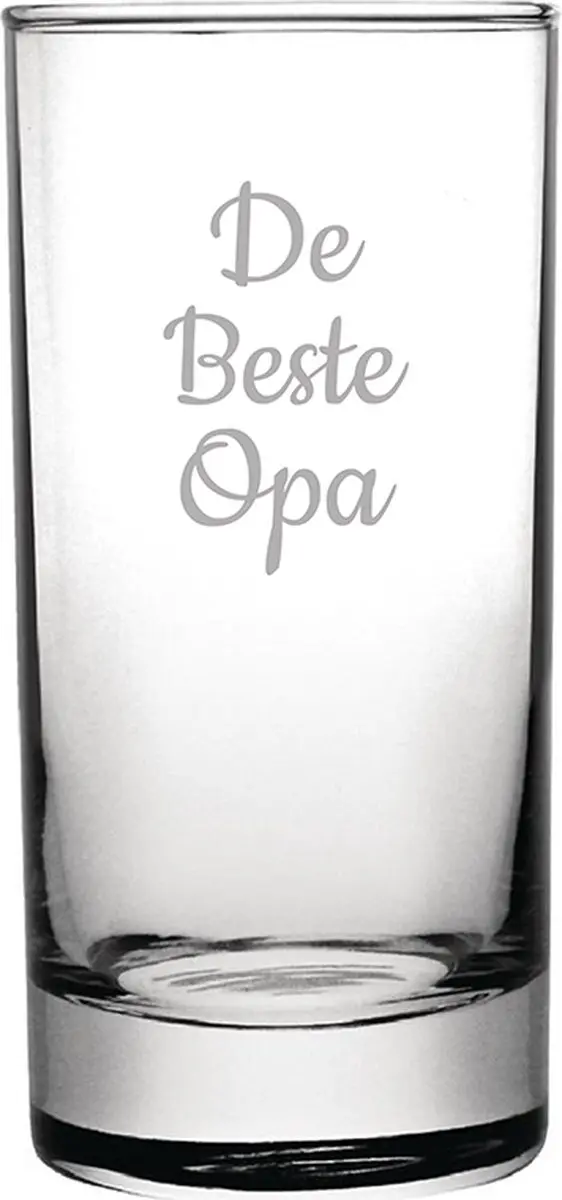 Gegraveerde longdrinkglas 28,5cl De Beste Opa