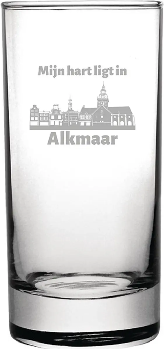 Gegraveerde longdrinkglas 28,5cl Alkmaar