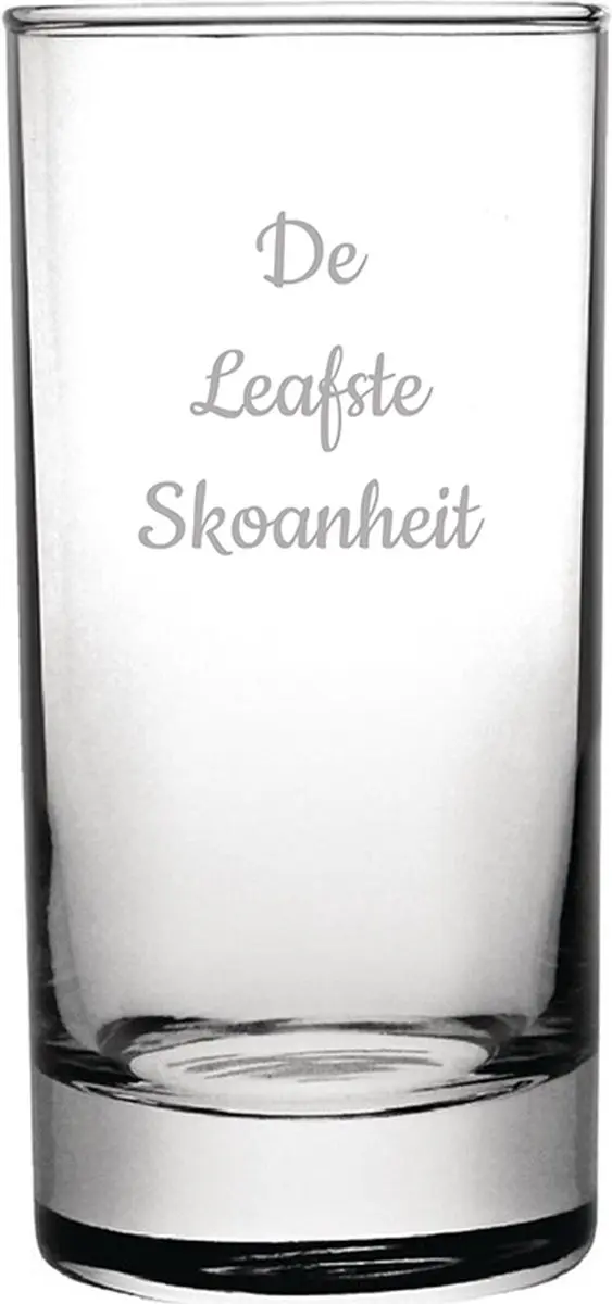 Gegraveerde longdrinkglas 28,5cl De Leafste Skoanheit