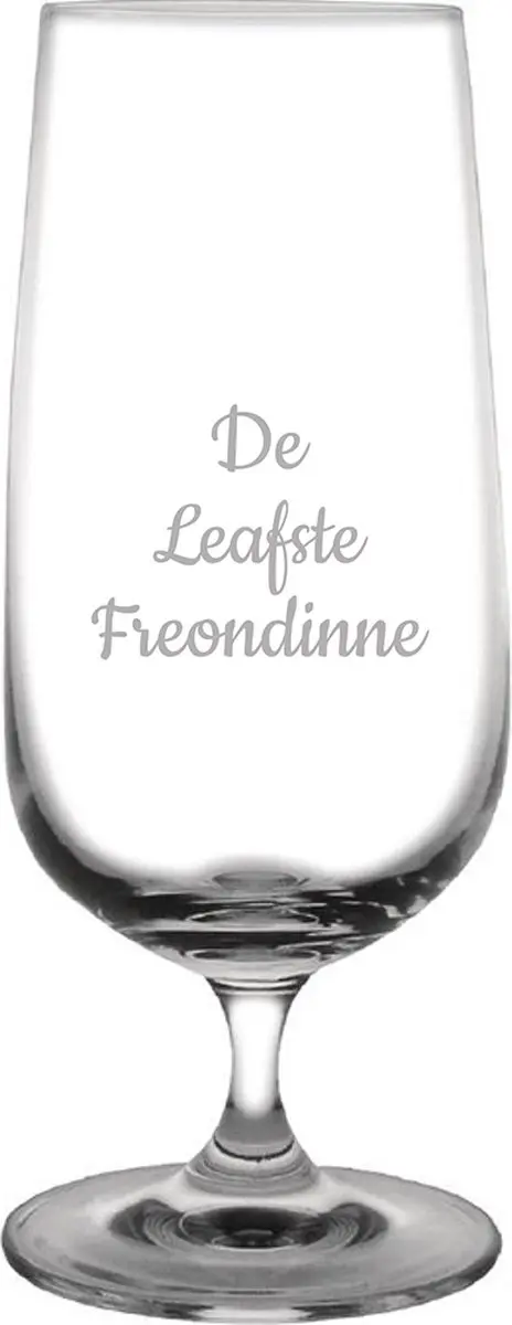 Gegraveerde bierglas op voet 41cl De Leafste Freondinne