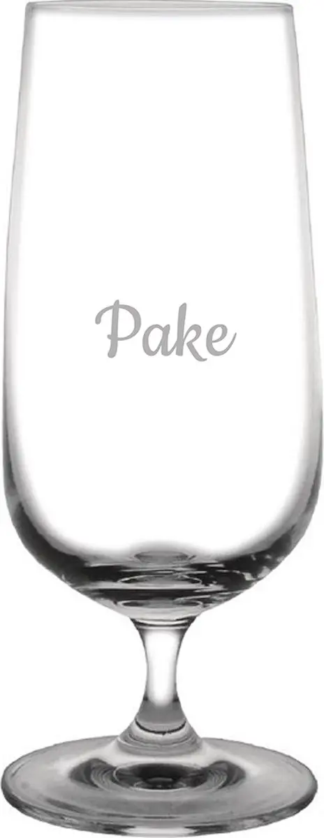 Gegraveerde bierglas op voet 41cl Pake