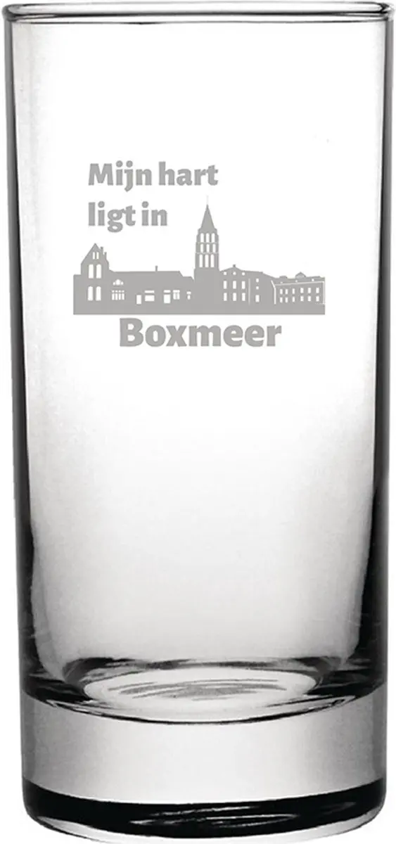 Gegraveerde longdrinkglas 28,5cl Boxmeer