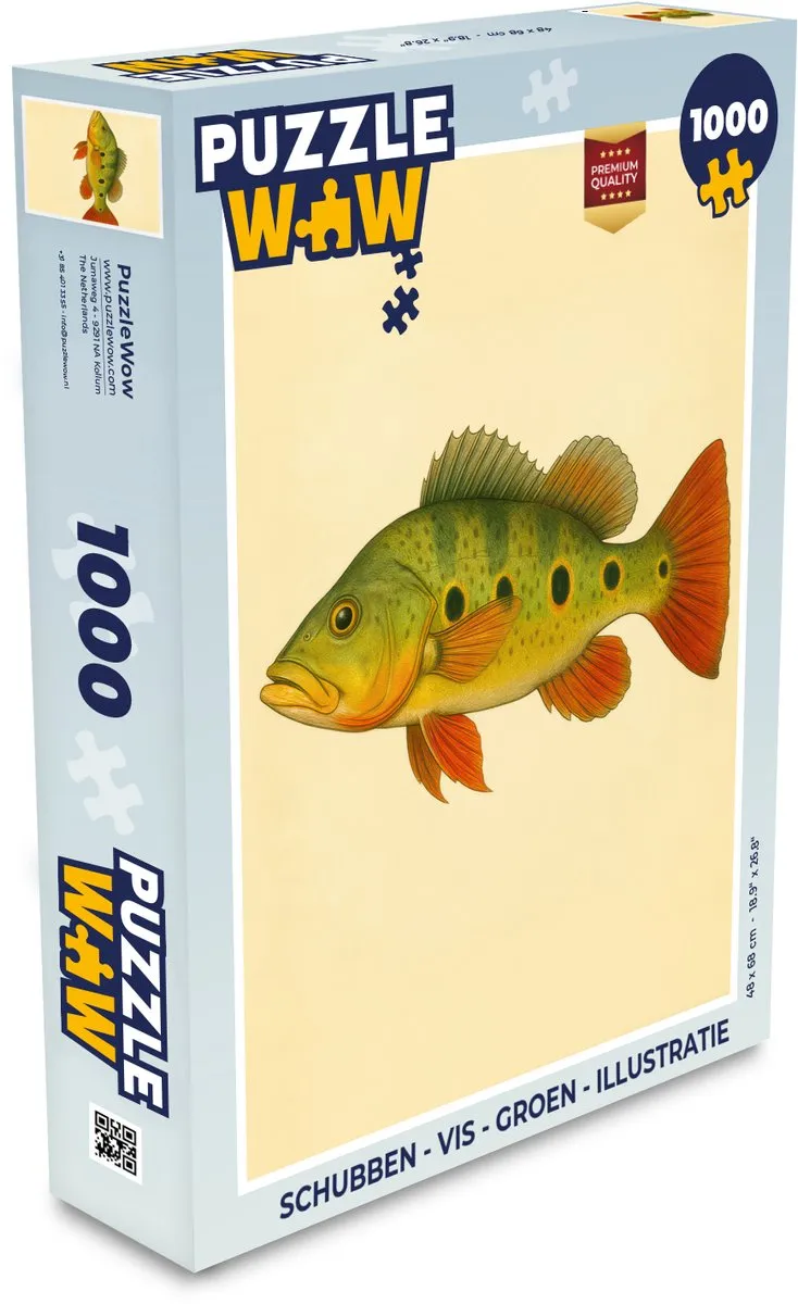 PuzzleWow Vis Legpuzzel 1000 Stuks