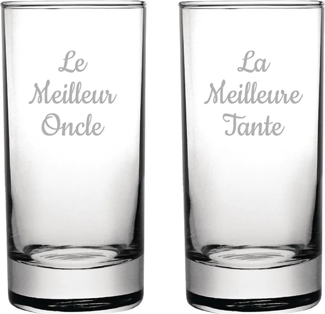 Longdrinkglas gegraveerd