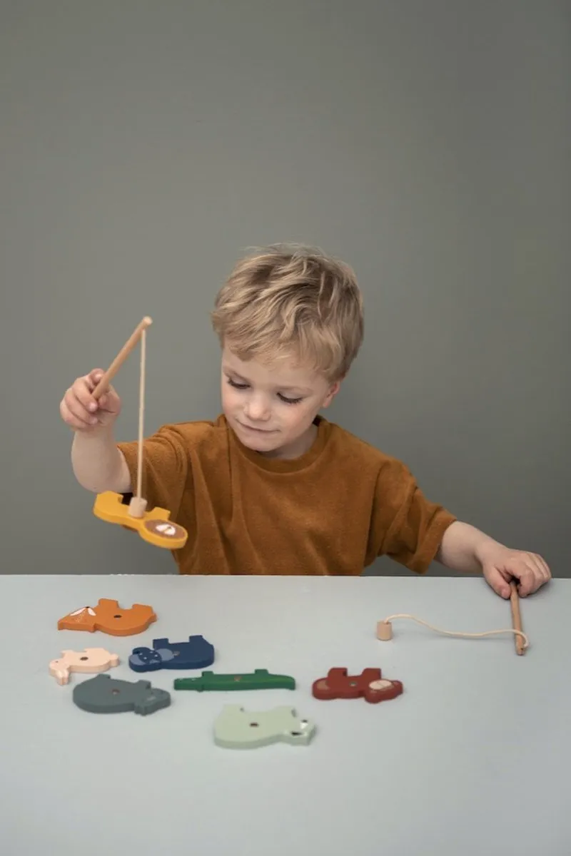 Trixie Houten Visspel 36-803 - 8 Diertjes