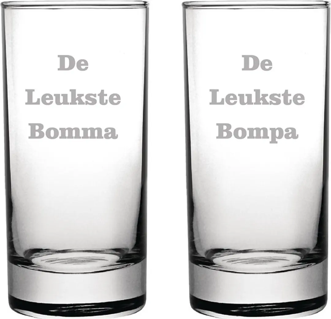 Longdrinkglas gegraveerd