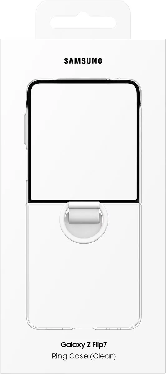 Samsung Galaxy Z Flip 7 Ring Case - Transparant