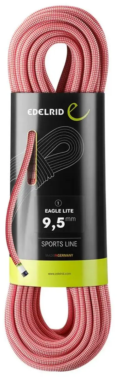 Edelrid Eagle Lite 9,5 mm Enkeltouw Rood 70m - afbeelding 2 van 2