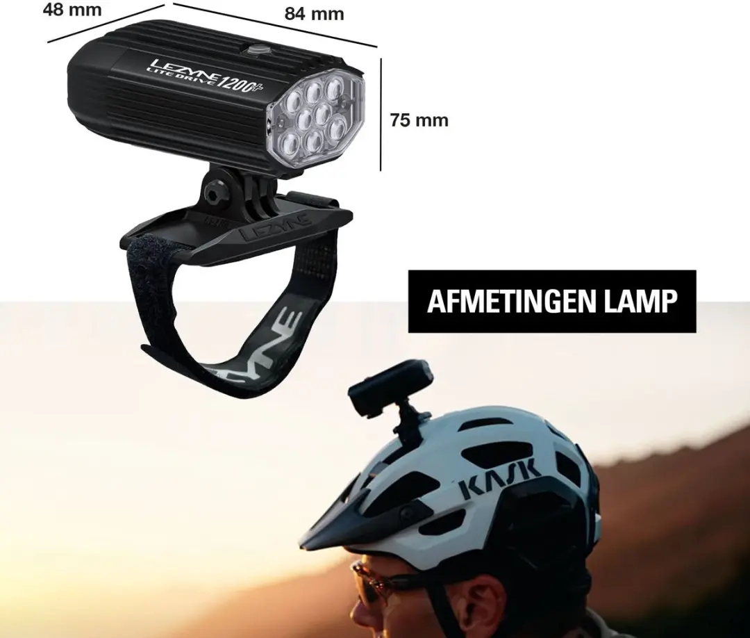 Lezyne Helmet Lite Drive 1200+ Voorlicht - afbeelding 2 van 6