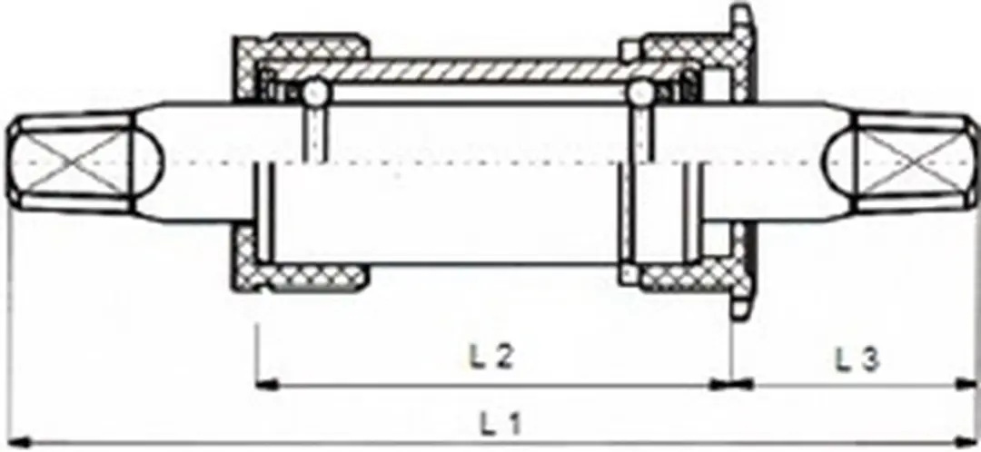 Sunrace Trapas BBT08 136/38mm - afbeelding 2 van 5