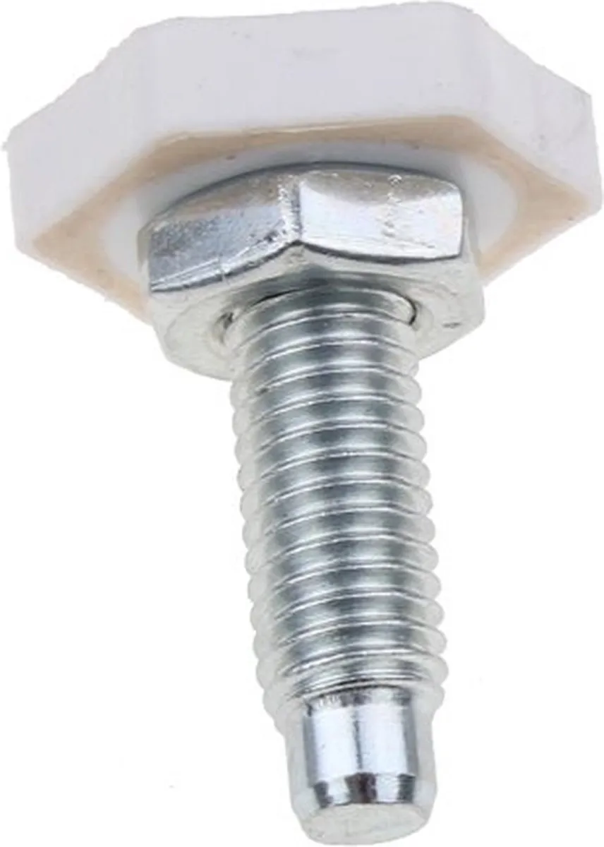 Whirlpool Stelvoetje M10x39mm 481010644894 - Zilver/Wit