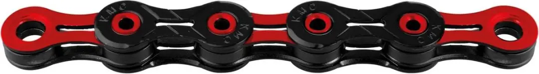 KMC X-10 SL DLC 10-speed Fietsketting - Rood - afbeelding 2 van 6