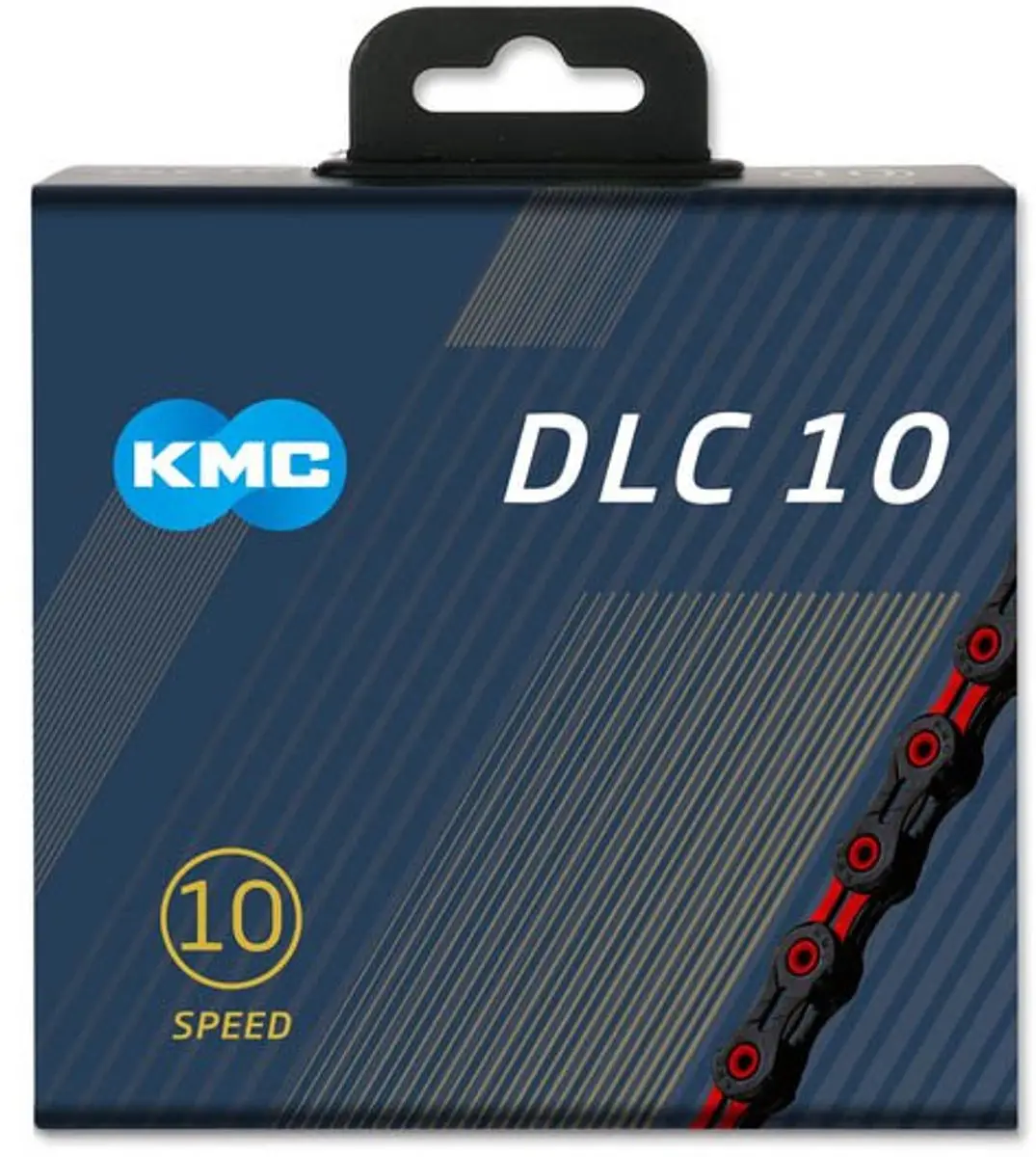 KMC X-10 SL DLC 10-speed Fietsketting - Rood - afbeelding 6 van 6