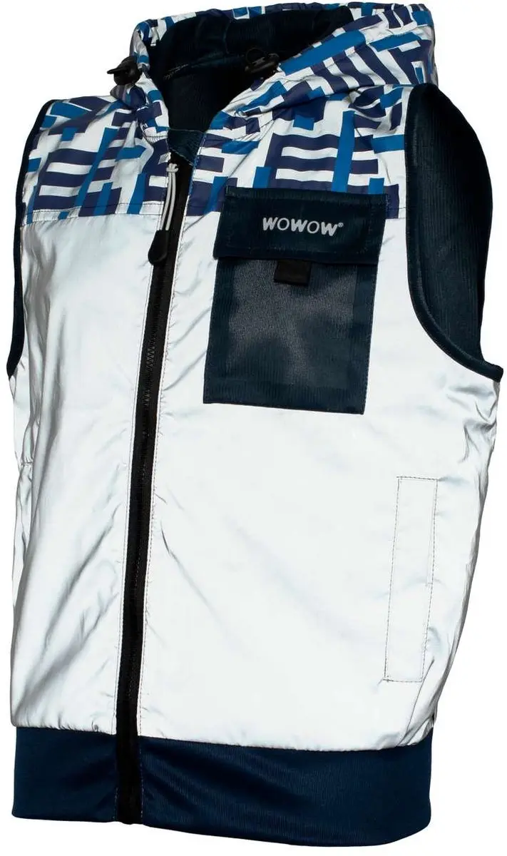 Wowow Yoho Blauw Reflecterende kinderhoodie XL