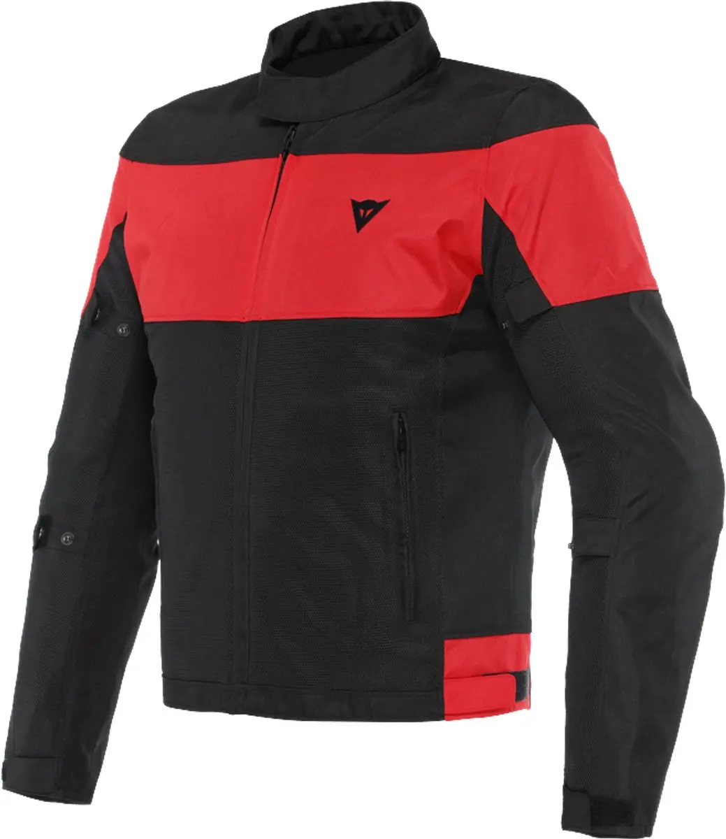 Dainese Elettrica Air Tex Jas Zwart Zwart Lava Rood