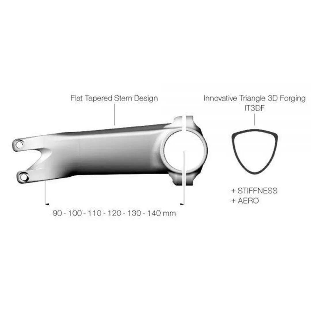 Deda SuperZero stuurpen 90mm 31.8mm Polishonzwart - afbeelding 3 van 6