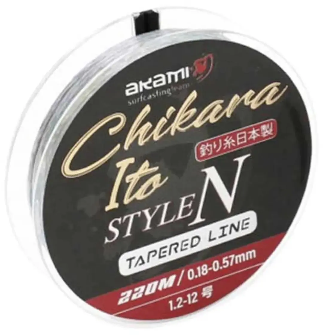Akami Chikara Ito Taps Toelopende Onderlijn 220 M Transparant 0.200-0.570 mm