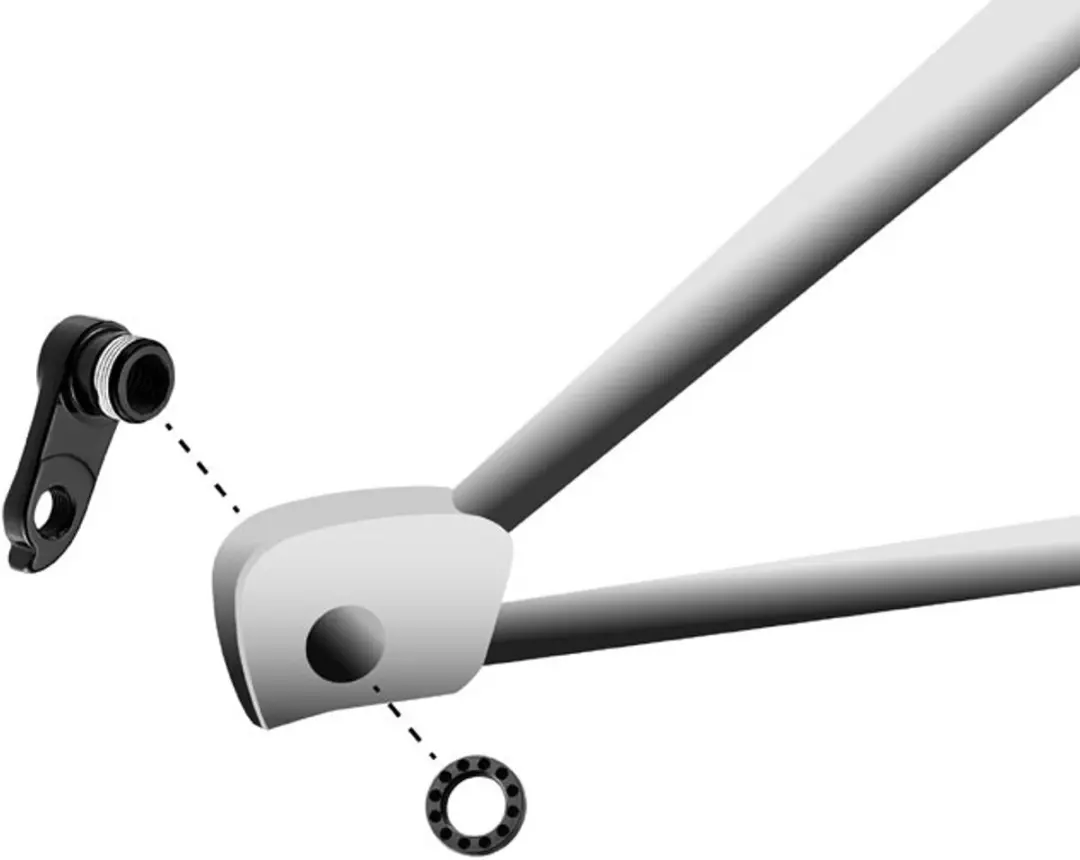 Union Derailleurhanger GH-247 KTM 48mm Zwart - afbeelding 6 van 6