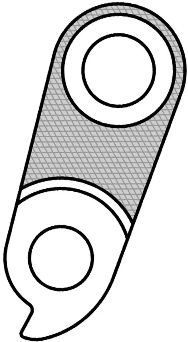 Union Derailleurhanger GH-247 KTM 48mm Zwart - afbeelding 5 van 6