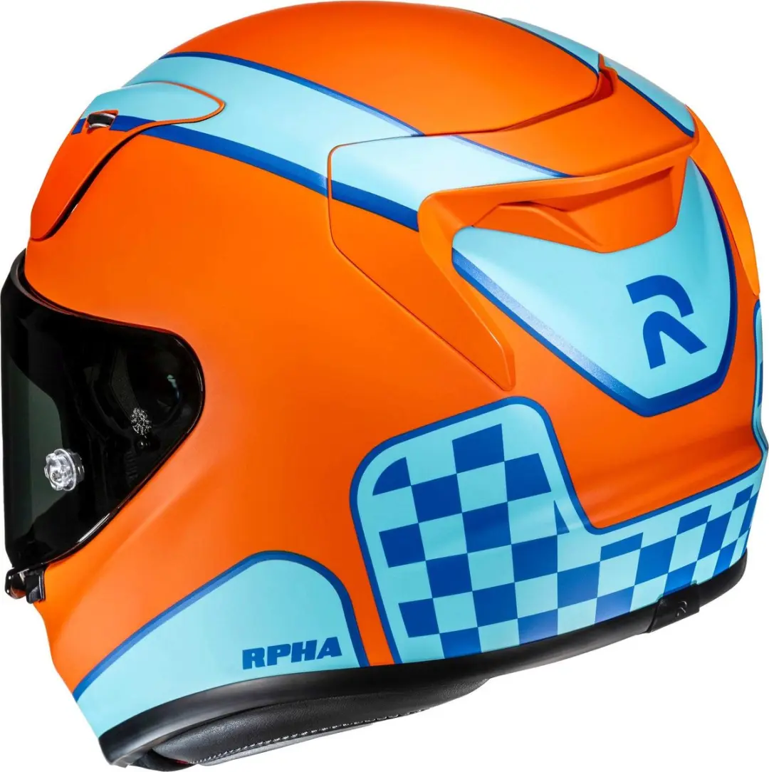 HJC RPHA-12 Respon Integraalhelm - L - Oranje/blauw - afbeelding 6 van 6