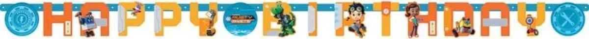 Nickelodeon Rusty Rivets Verjaardagsslinger 200cm - Multicolor