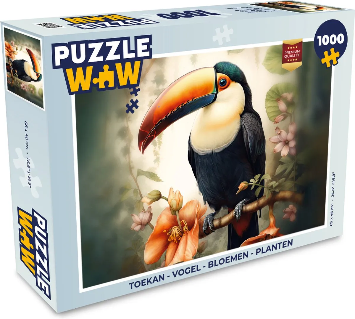 PuzzleWow Toekan Legpuzzel 1000 Stuks