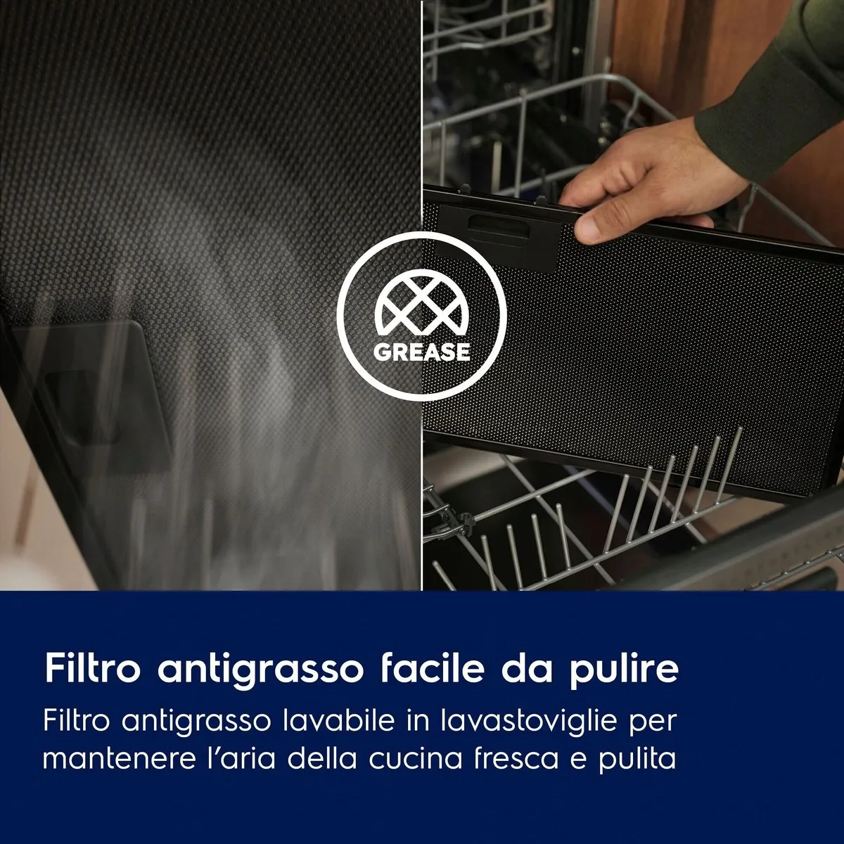 Electrolux LFP226S Semi-inbouw Afzuigkap 330 m³/u - 150mm - Grijs