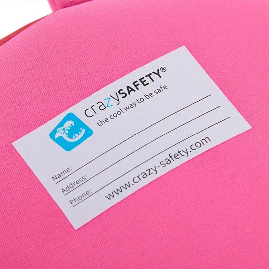 Crazy Safety Shark Rugzak Junior Roze - afbeelding 6 van 6
