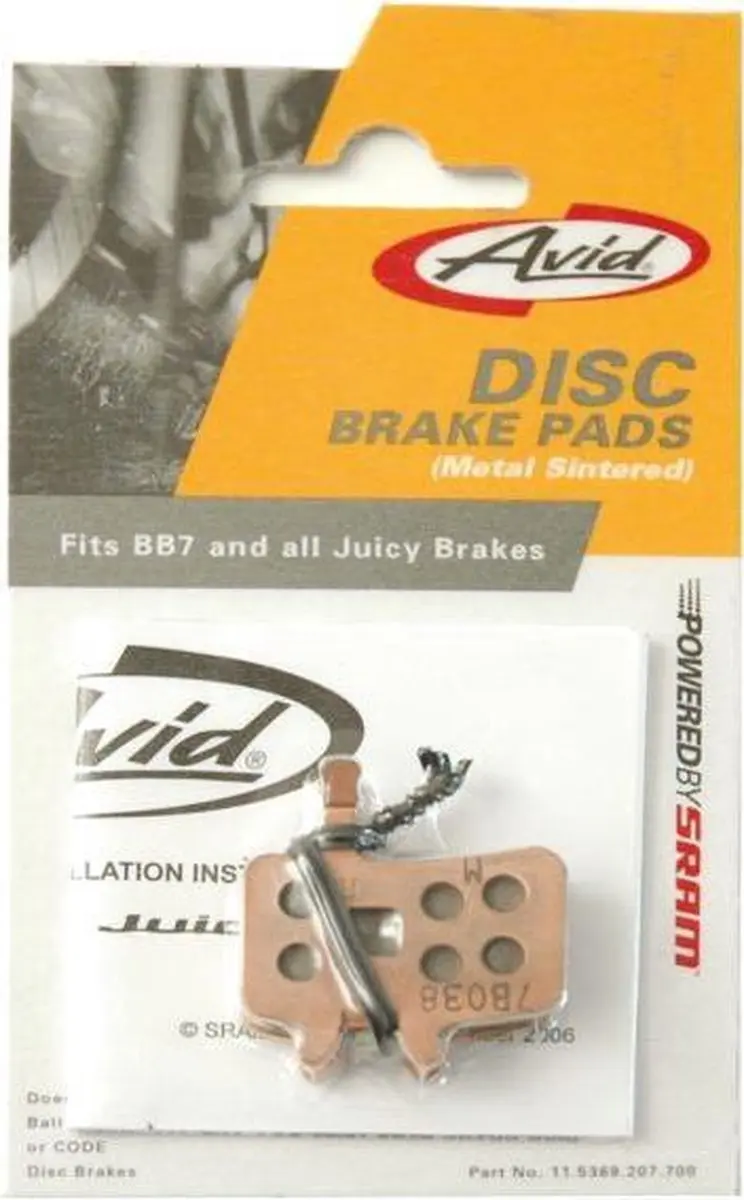 Avid Juicy/BB7 Remblokken Sintered Grijs - afbeelding 3 van 3