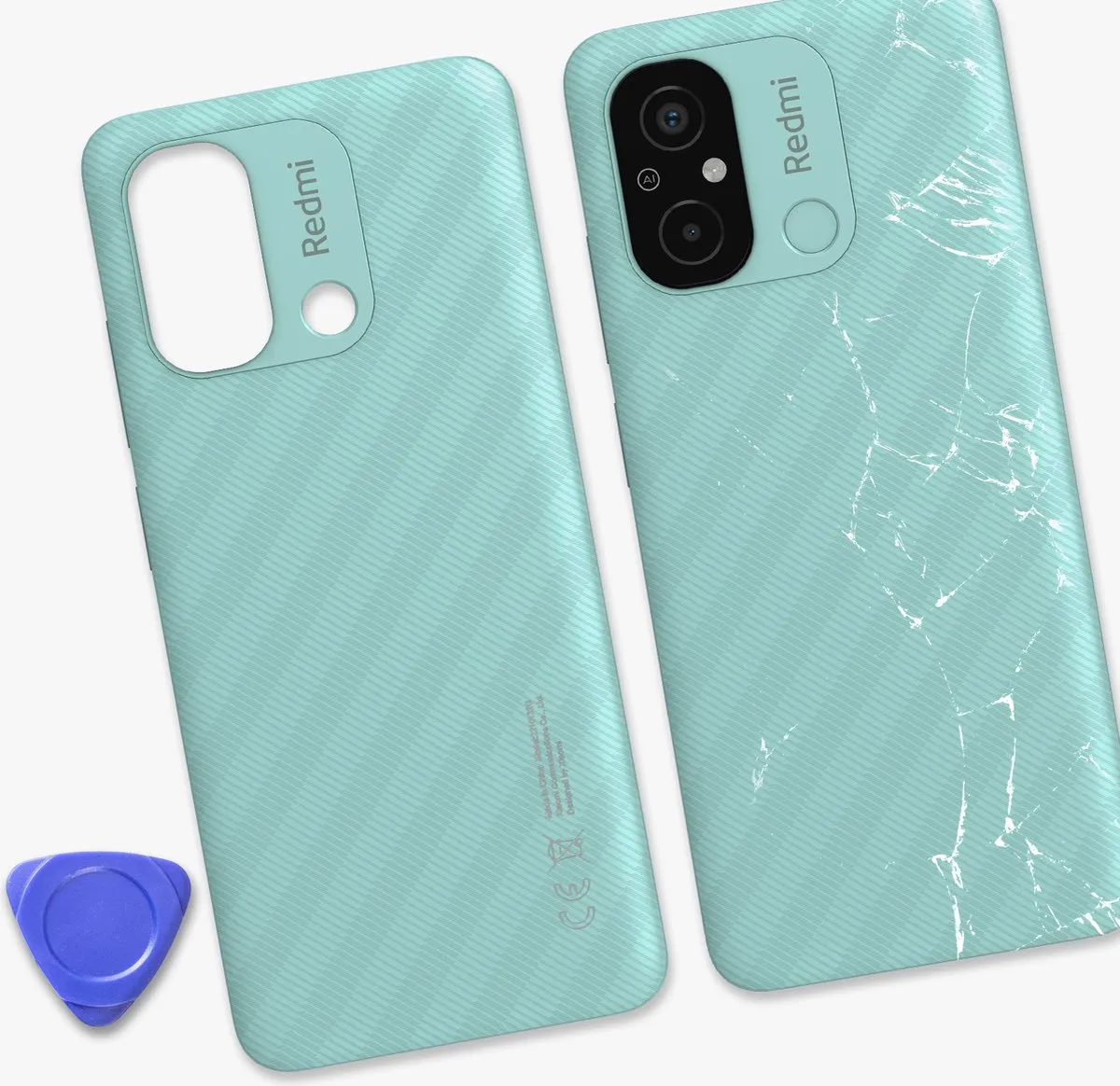 Xiaomi Redmi 12C Achterglas - Bleekgroen
