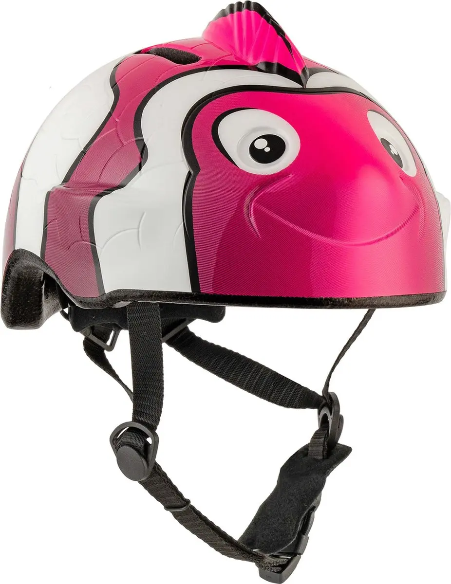 Crazy Safety Clown Fish Kinderfietshelm - Roze - afbeelding 2 van 6