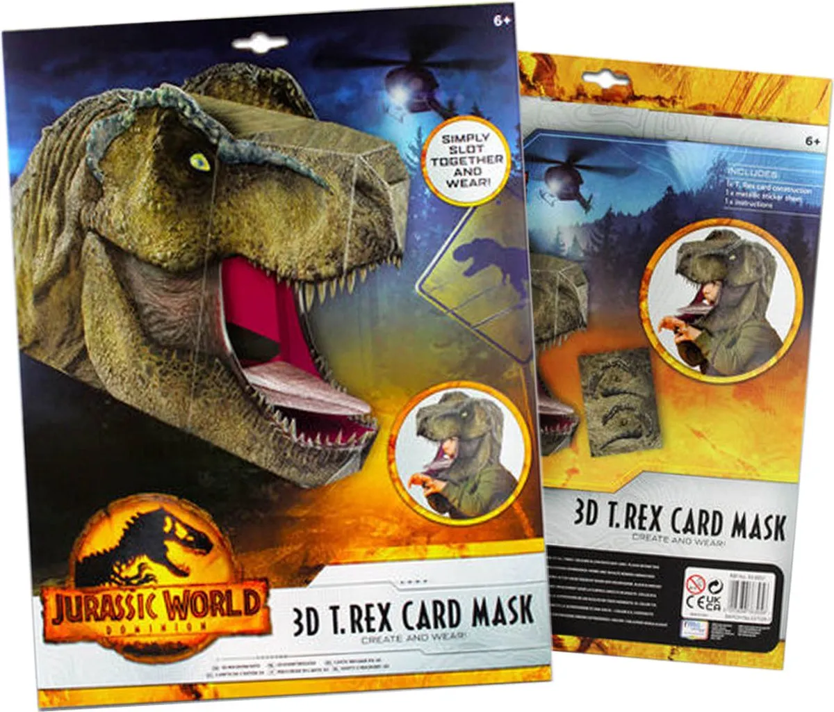 Jurassic World Dominion 3D T-Rex Card Masker