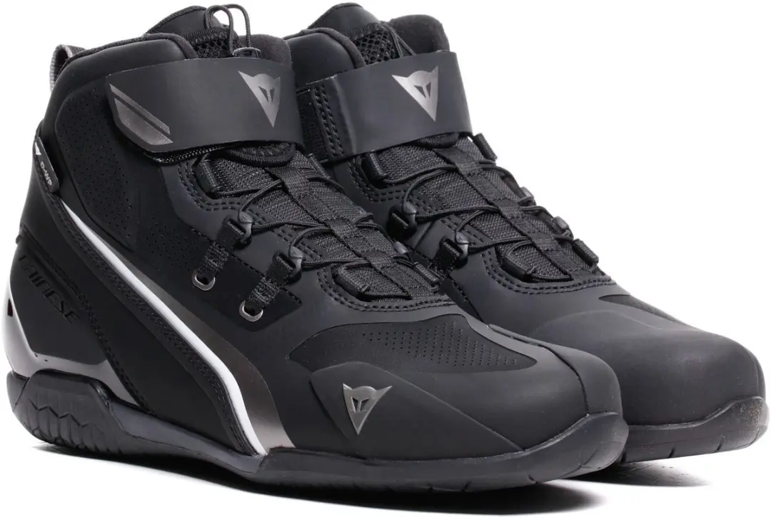 Dainese Herian D-WP WMN Dames Zwart Wit Waterdichte Motorschoenen