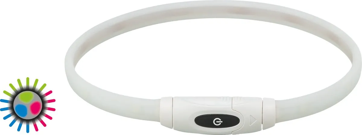 Trixie Halsband Hond USB Oplaadbaar Siliconen 65cm - Meerkleurig