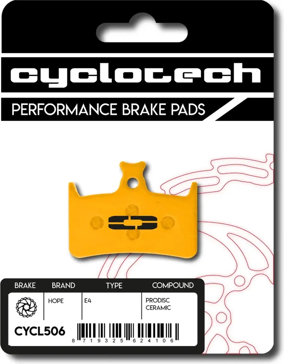 Hope E4 Keramische Remblokken, Cyclotech Prodisc Ceramic