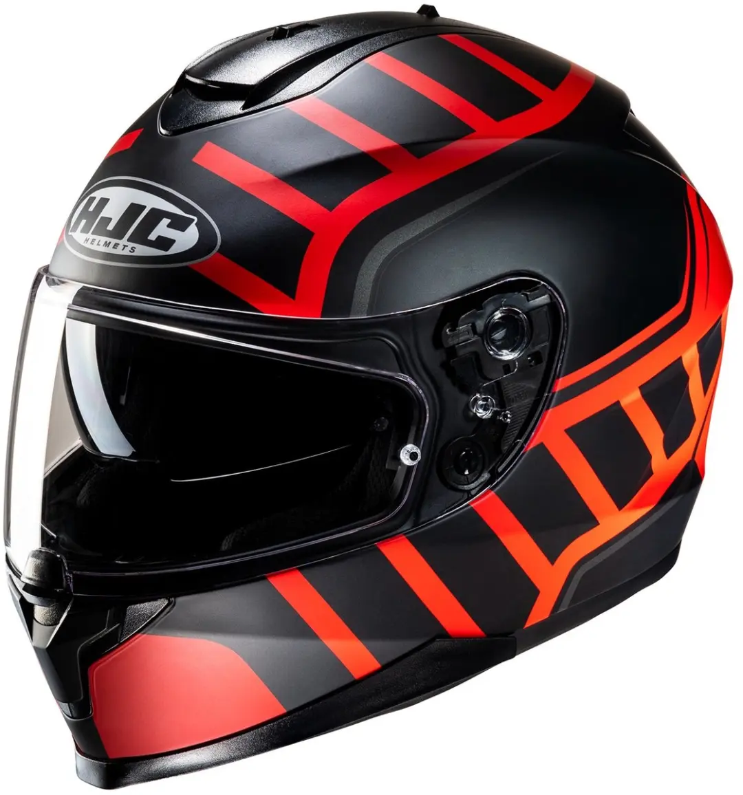 HJC C70N Holt Zwart Rood Integraalhelm