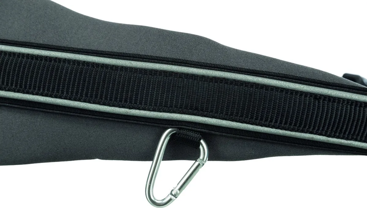 Trixie Looplijn met Heupriem Hands Free 120cm x 12cm - Zwart