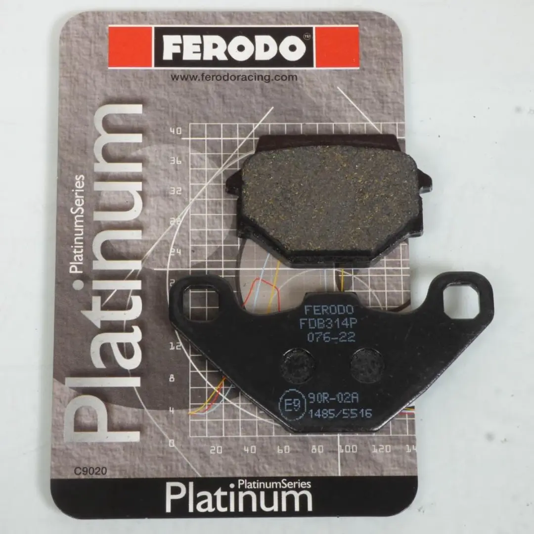 Plaquette de frein Ferodo pour Scooter Kymco 125 Super 8 2008 à 2009 U80100 / A